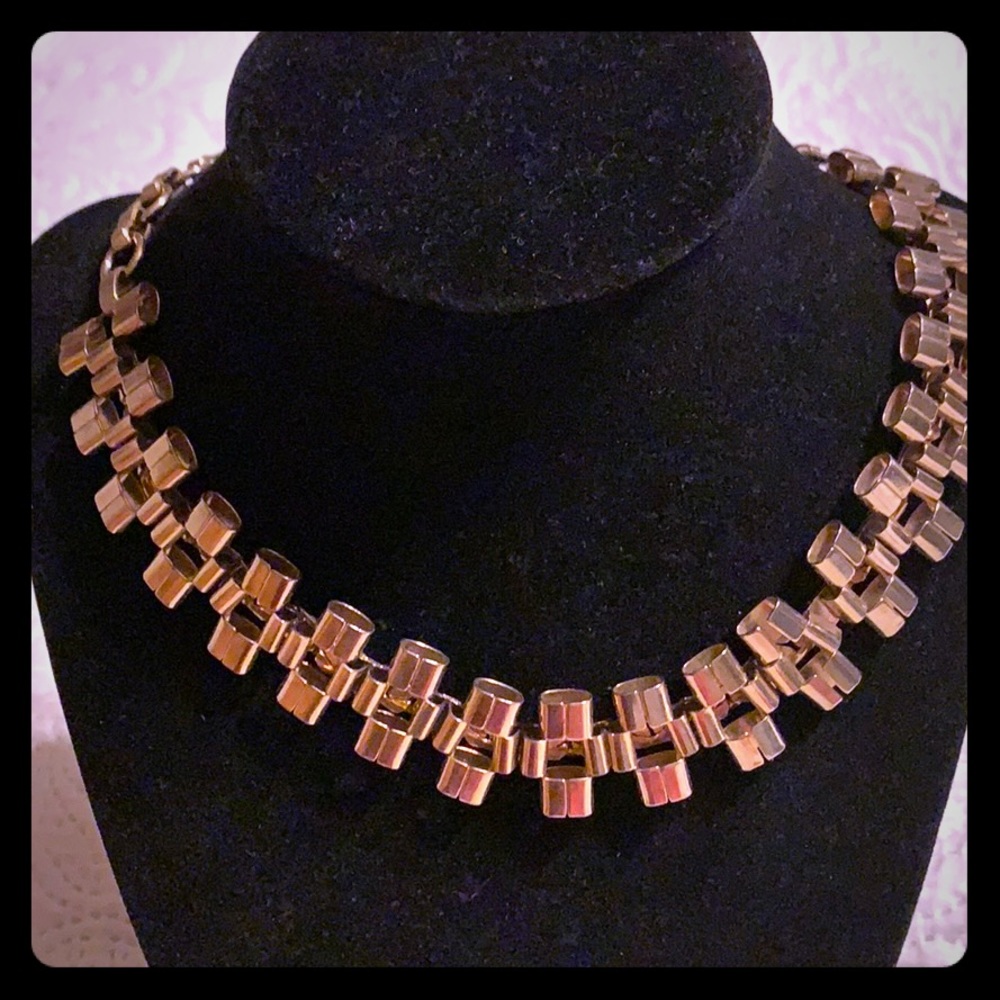 Vintage gold tone necklace chocker